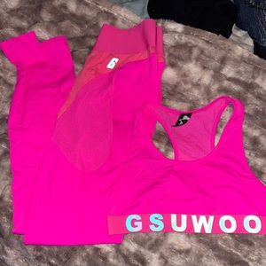 Pink GSUWOO Moto Set
